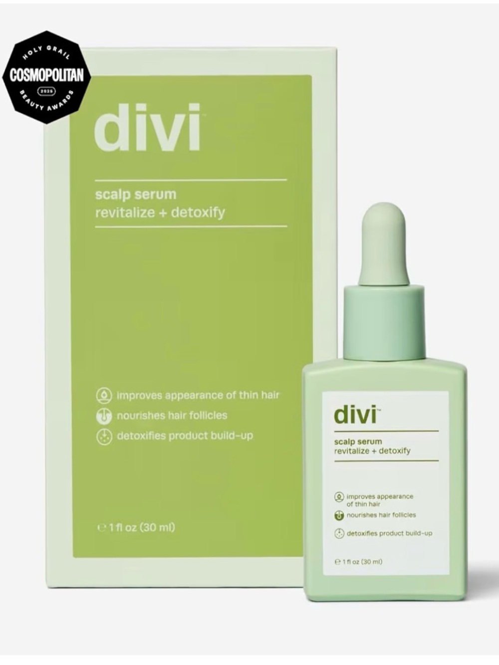 divi Scalp Serum - Revitalize + Detoxify Brand New in Box